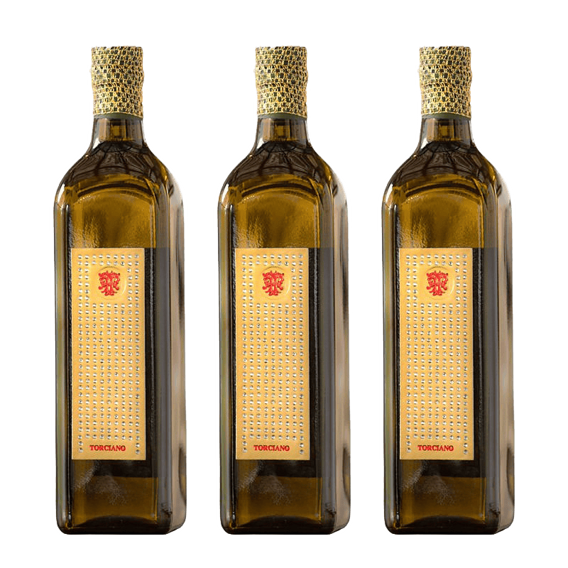 Extra Virgin Olive Oil Ambero, 1L Gioiello bottle from Italy - 3 bottles